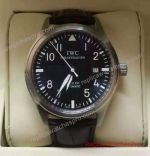 Copy IWC Big Pilot Watch Mark XVI watch Black Leather 41mm